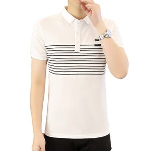25030-特P35春季休闲时尚T恤男短袖打底衫商务休闲修身短袖POLO衫图片