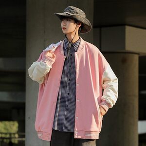 光板二开JK602特P50棒球服外套男春秋款潮牌宽松情侣装夹克上衣图片