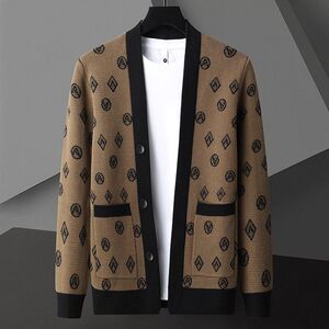 83802-特P65春季休闲时尚毛衣外套男长袖开衫轻熟风商务休闲外套图片