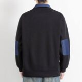 W25215-特P50春季休闲时尚卫衣男长袖打底衫衬衫领假两件外套，男装卫衣，电商D310（原电商305）