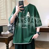 25158-特P40夏季休闲时尚T恤男短袖打底衫青少年潮牌印花T恤，男装T恤，电商D310（原电商305）