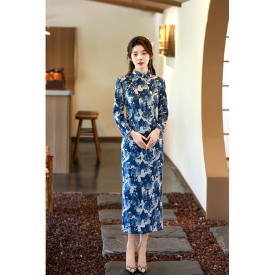 绝美新中式旗袍2025新款秋冬