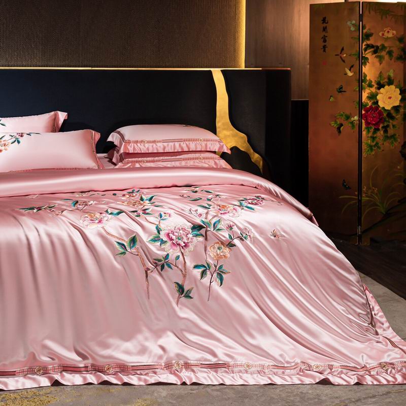 高档长绒棉田园公主少女四件套