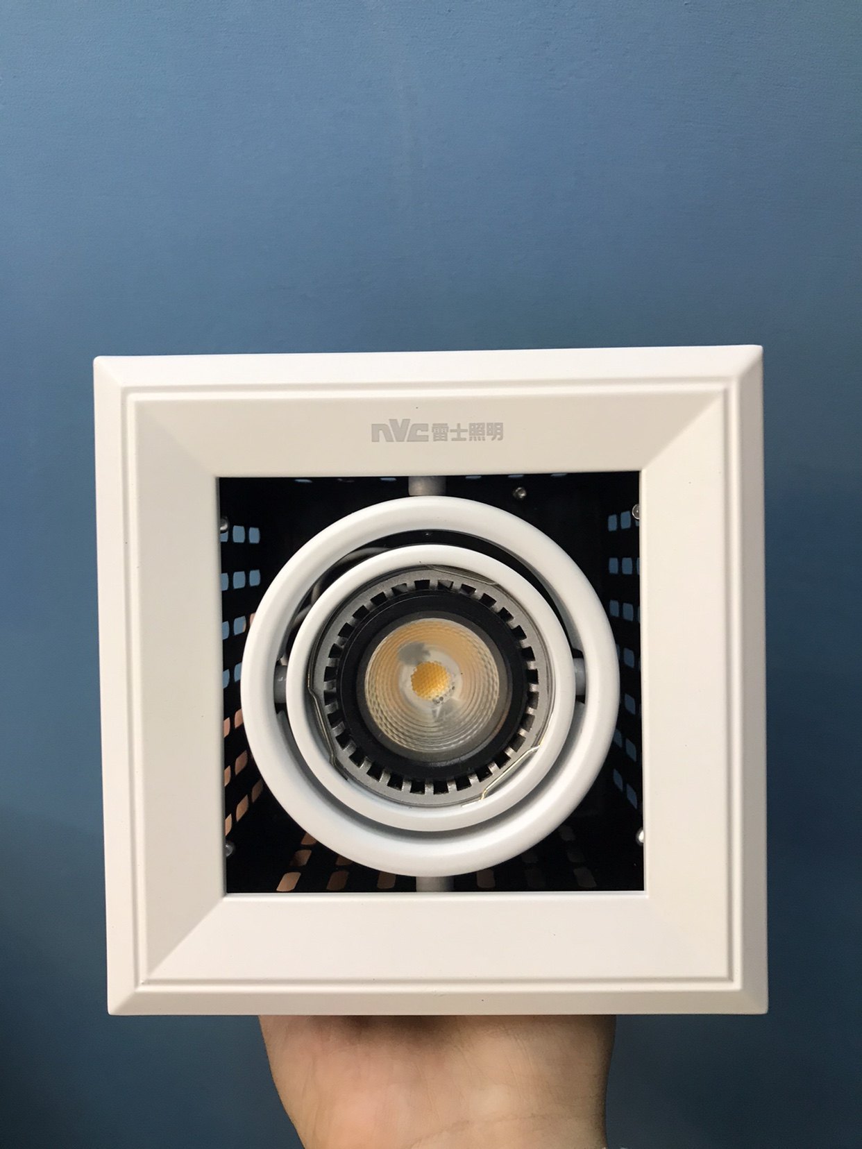 正品雷士4w led格栅天花射灯led单头斗胆灯ndl501sb白全套雷士