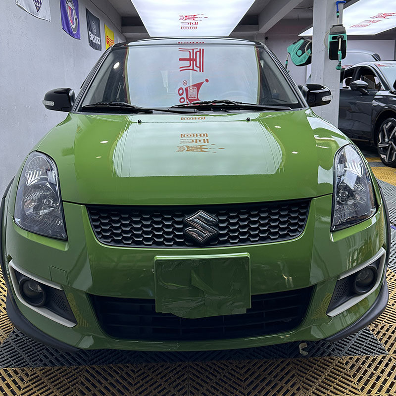 保时捷赛车绿改色膜质保五年广州直营店全车包贴雨燕12月施工图
