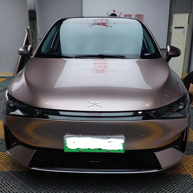 冰莓粉改色膜质保五年广州直营店全车包贴小鹏p5 6月6日施工图