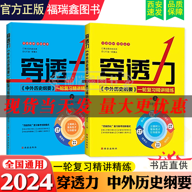 2024新版穿透力中外历史纲要一轮复习精讲精炼上下册刘建荣高考历史必刷题总复习教材PPT课件刘建荣-封面