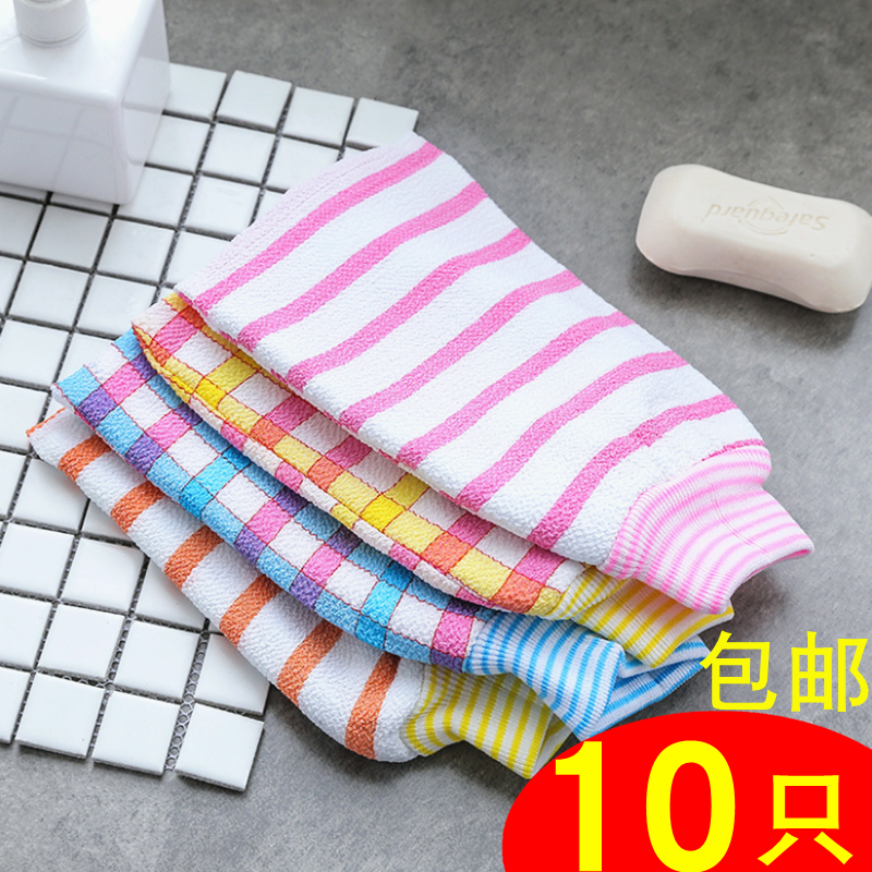 搓澡巾包邮强力搓泥粗砂长韩国家用洗澡堂长条拉搓背后背去死皮神