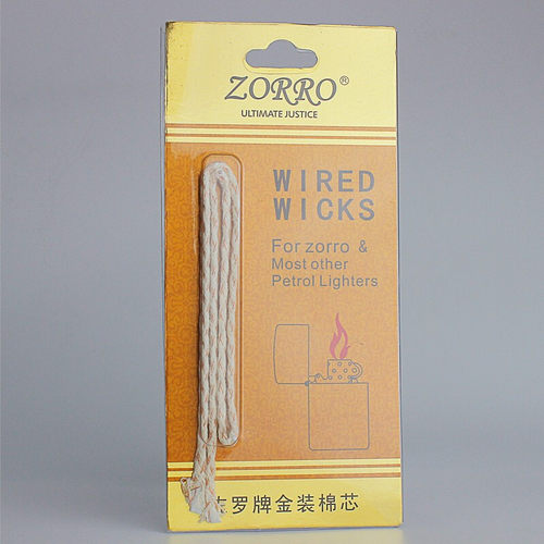 ZORRO佐罗煤油打火机通用配件耗材 备用优质纯棉专用金装铜丝棉芯