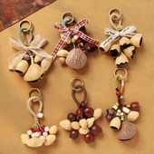 手工天然果壳包挂件种子果实摇铃疗愈挂铃森系复古文艺礼物挂饰品