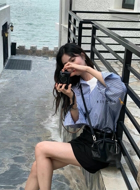 2025年秋季新款韩国东大门直邮 cellona个性假两件衬衫