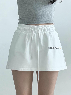 2026年夏季新款韩国东大门直邮 abel抽绳松紧腰棉质裙裤