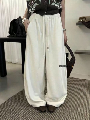 2025年秋冬新款韩国东大门直邮 reels抽绳松紧腰休闲阔腿裤