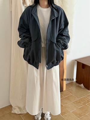 2026年春季新款韩国东大门直邮 vibelle男友风廓形感夹克外套