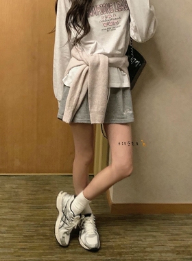 2025年春季新款韩国东大门直邮 hing9松紧腰拼接棉质短裤