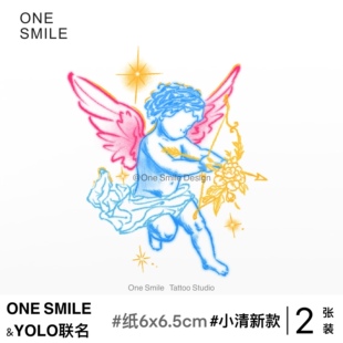 ONESMILE 射手座 星座纹身贴个性高级彩色防水持久手臂女天使高级