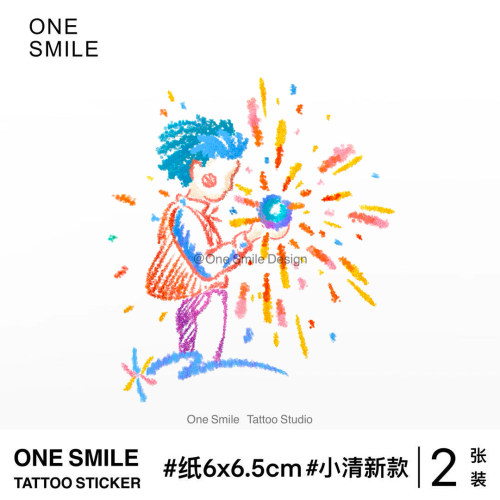 ONESMILE哈尔的移动城堡纹身贴