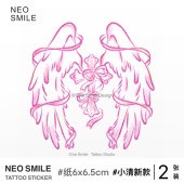 可爱遮盖个性 NEOSMILE 圣翼之契 锁骨手腕防水持久彩色学生纹身贴