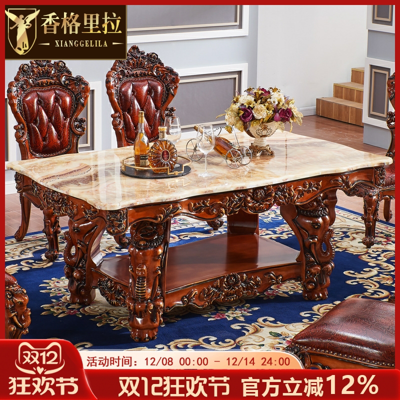 上学期欧式方桌大理石餐桌