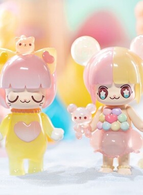 Kimmy&Miki猫女盲盒手办甜品派队系列糖果色可爱萌公仔女礼物摆件