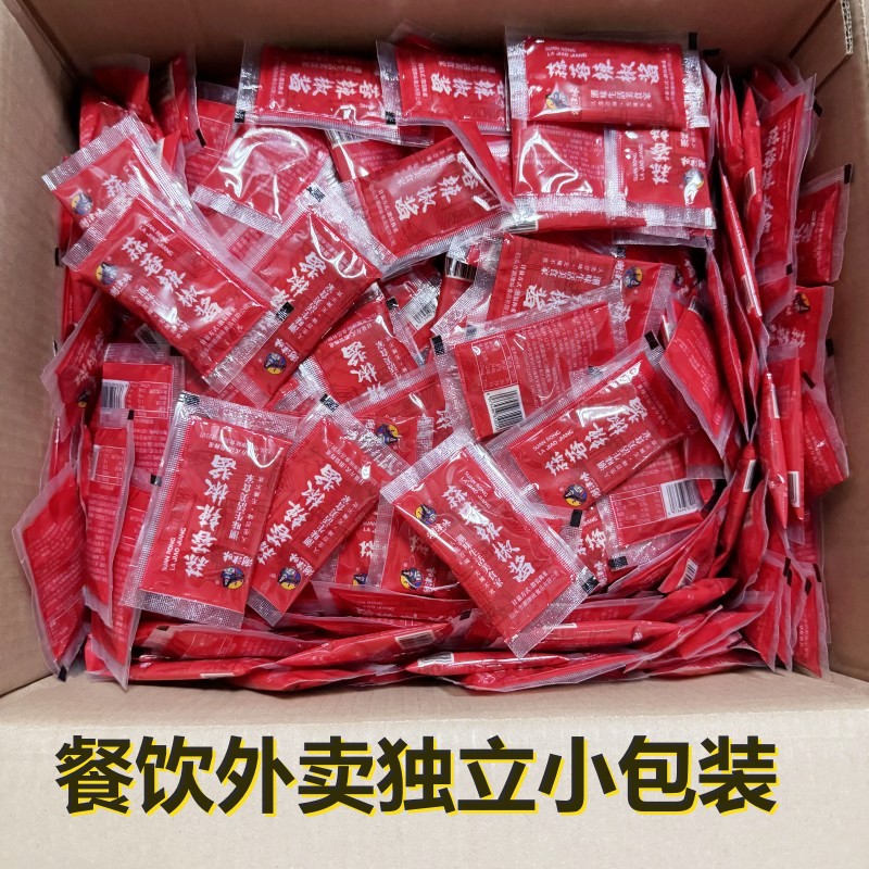 津味正宗潮汕蒜蓉辣椒酱小袋装餐饮外卖商用小包装牛肉酱下饭酱