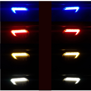 电动摩托车改装 超亮LED夜骑尾灯警示跑马灯踏板车转向刹车日行灯
