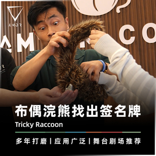 AMOR魔术 顽皮浣熊找牌丨梁快剧场魔术 搞笑互动喜剧实战魔术道具