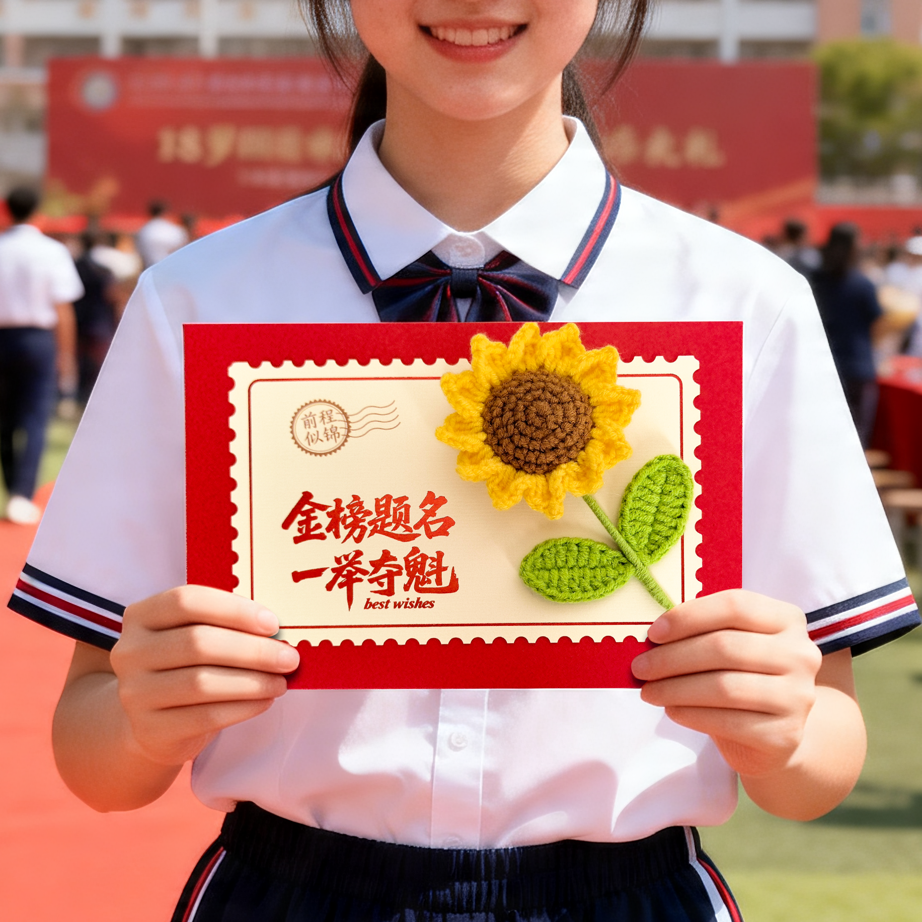 中高考贺卡信纸信封贺卡套装