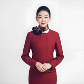 酒店前台案场客服工作服 高端售楼工装 正品 国航空姐制服职业套装