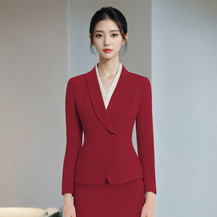 职业西装套装女高端气质酒店经理售楼工作服商务销售前台物业工装