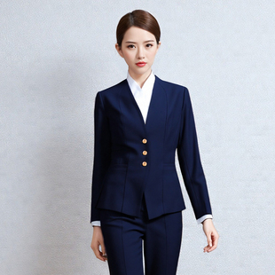 空姐制服职业套装高端案场客服接待礼仪前台导医会务售楼部工作服