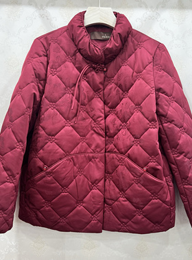 若男佳人60288中国风妈妈棉衣石墨烯内里轻薄羽绒棉大码妈妈短款