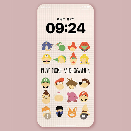 K1177 复古像素脸集合  4K高清手机壁纸