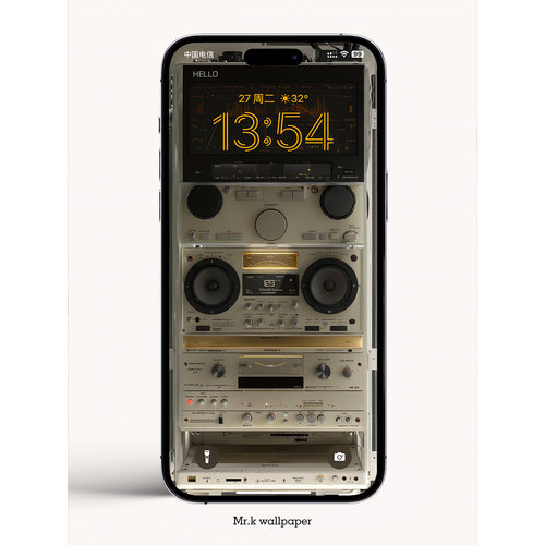K465 / SONY复古播放器 iphone手机4K高清壁纸苹果手机壁纸