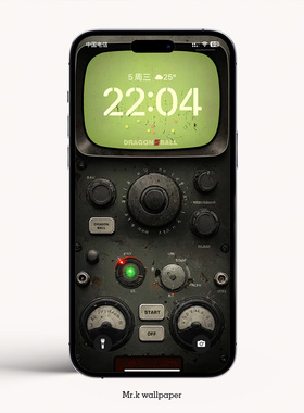 K306 /雷达扫描仪 复古播放器 iphone手机4K高清壁纸苹果手机壁纸