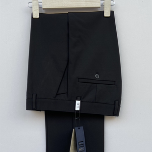 脚 6621高腰弹力纯黑藏青宽松直筒大裤 道一男西裤 2026春秋新款