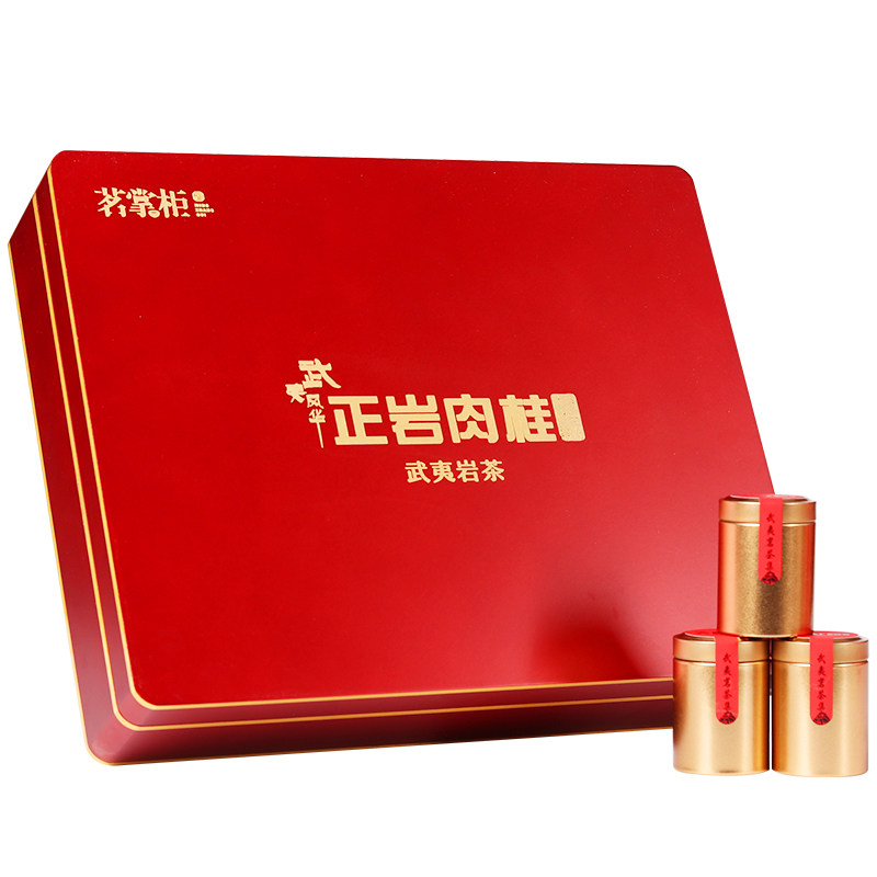 正岩肉桂礼盒装特级正宗马头岩武夷山岩茶大红袍茶叶30罐节日送礼