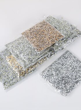 新款铝高半圆烫片铝烫片圆平烫片手工DIY服装饰品配件