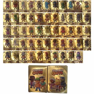 Stumble Guys绊倒人跨境热销人物金箔卡攻击石头剪刀布收藏卡金箔