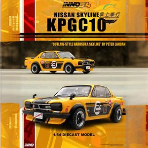 INNO1:64 NISSAN SKYLINE尼桑天际线 2000 GT-R合金胶胎汽车模型