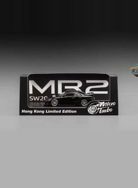 MicroTurbo MT MR-2 SW20 Ver.2改装车金属黑 合金汽车模型 1:64