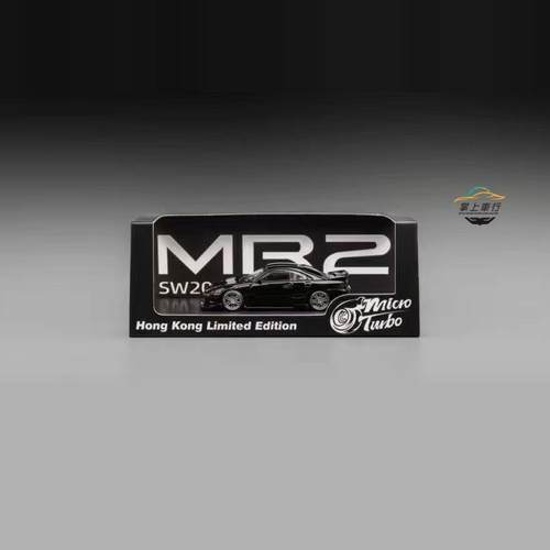 MicroTurbo MT MR-2 SW20 Ver.2改装车金属黑 合金汽车模型 1:64