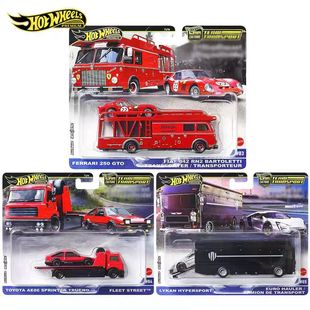 风火轮hotwheels2025运输车队FLF56法拉利丰田AE86莱肯超跑汽车