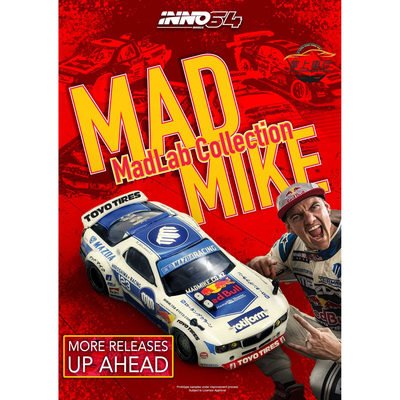 INNO-MAZDA RX7 (FD3S) PANDEM ROCKET合金胶胎收藏汽车模型1:64