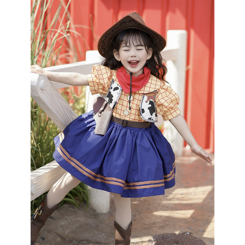 女童胡迪警长洛丽塔夏季连衣裙