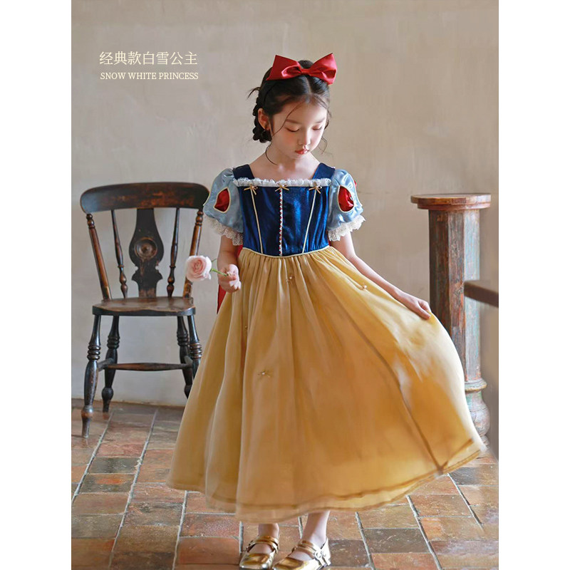 YFY夏季女童白雪公主连衣裙生日礼服六一节童话裙子演出宫廷复古图片