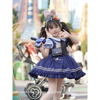 女童朱迪连衣裙兔子警官