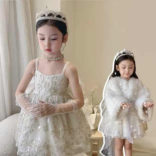 YFY女童八音盒洛丽塔连衣裙婚纱公主裙生日礼服赵露思同款