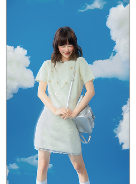 DUBZZY 【噗噗云】设计师小众毛领钉珠千金风短裙套装女M165S24Z