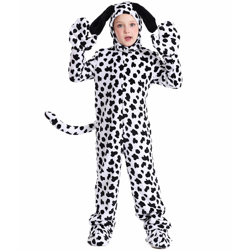 万圣节儿童斑点狗连体衣动物演出化妆舞会COSPLAY亲子装民族服装